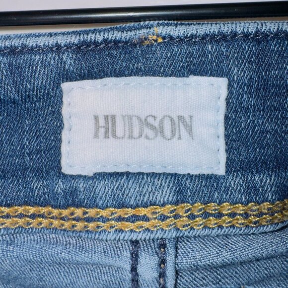 Hudson Women's Cat Mid Rise Ankle Skinny Jean with Step Hem size 27 - Picture 2 of 7